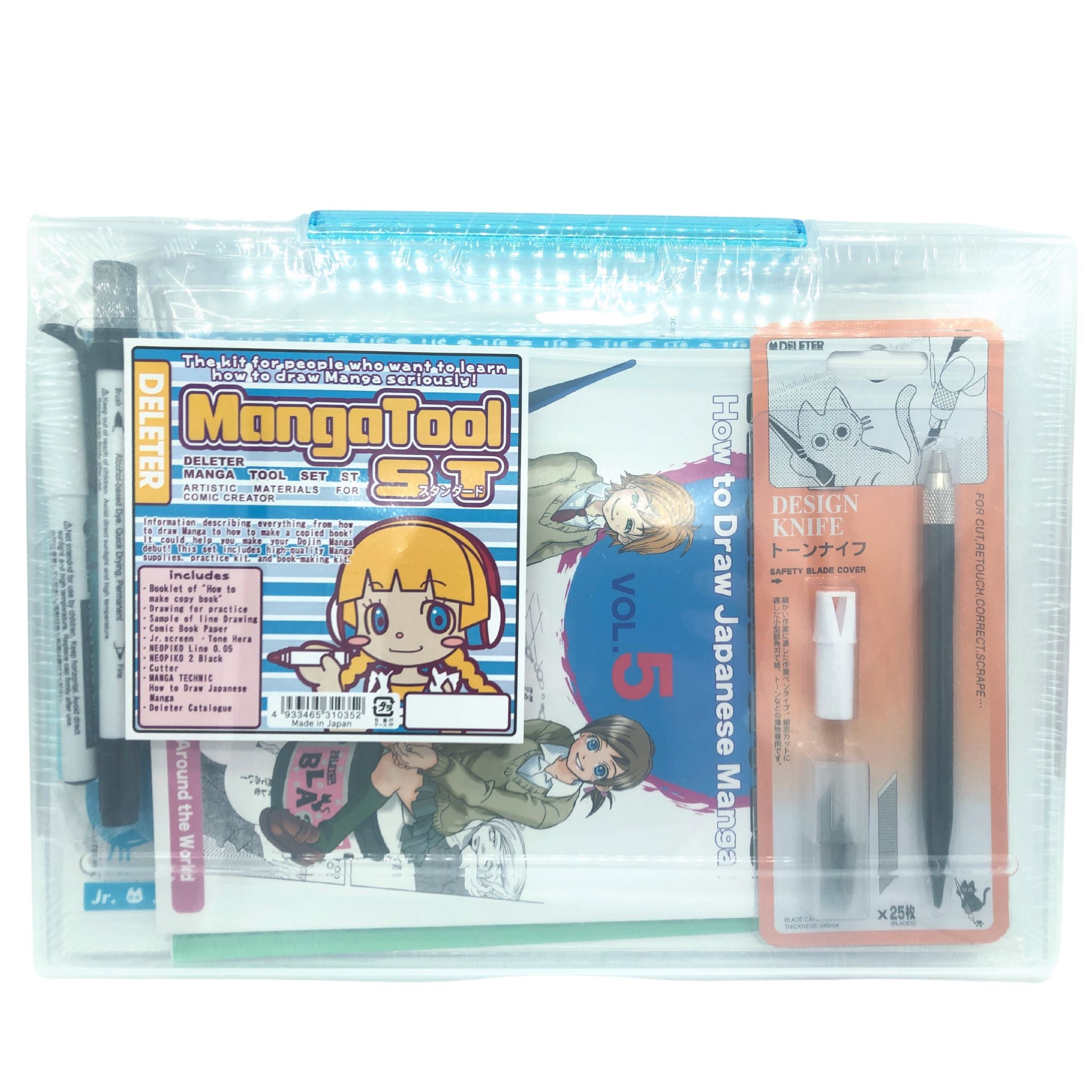 Deleter Manga Tool Set - Beginners Tone Kit A (With Sample) -  ISBN:4933465311014