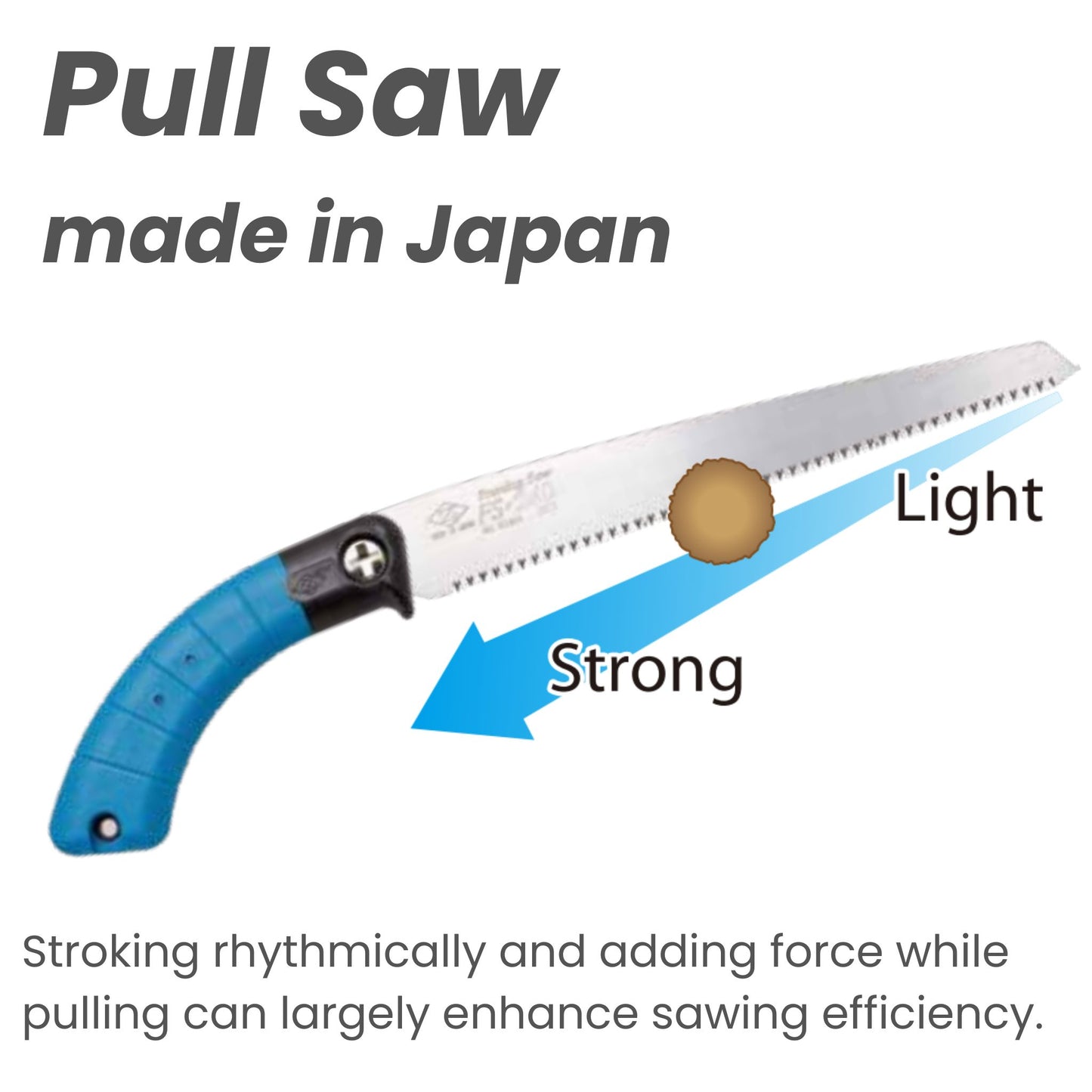 Z-saw FS-245, Japanese Pruning Saw Ideal for Fruit Tree Pruning and Gardening, Pull Saw, Blade Replaceable