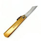 Higonokami MAME Tiny Folding Knife, SK Steel 55mm with Brown Case