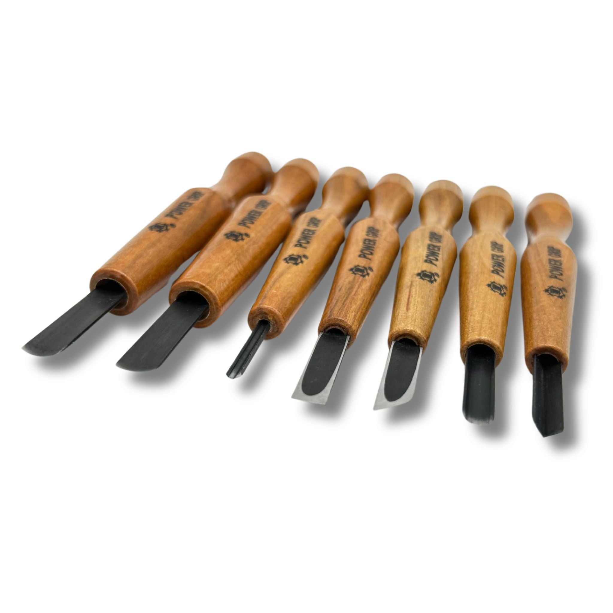 Mikisyo POWER GRIP Wood Carving Chisels & Gouges, 7 pieces Set, Made i ...