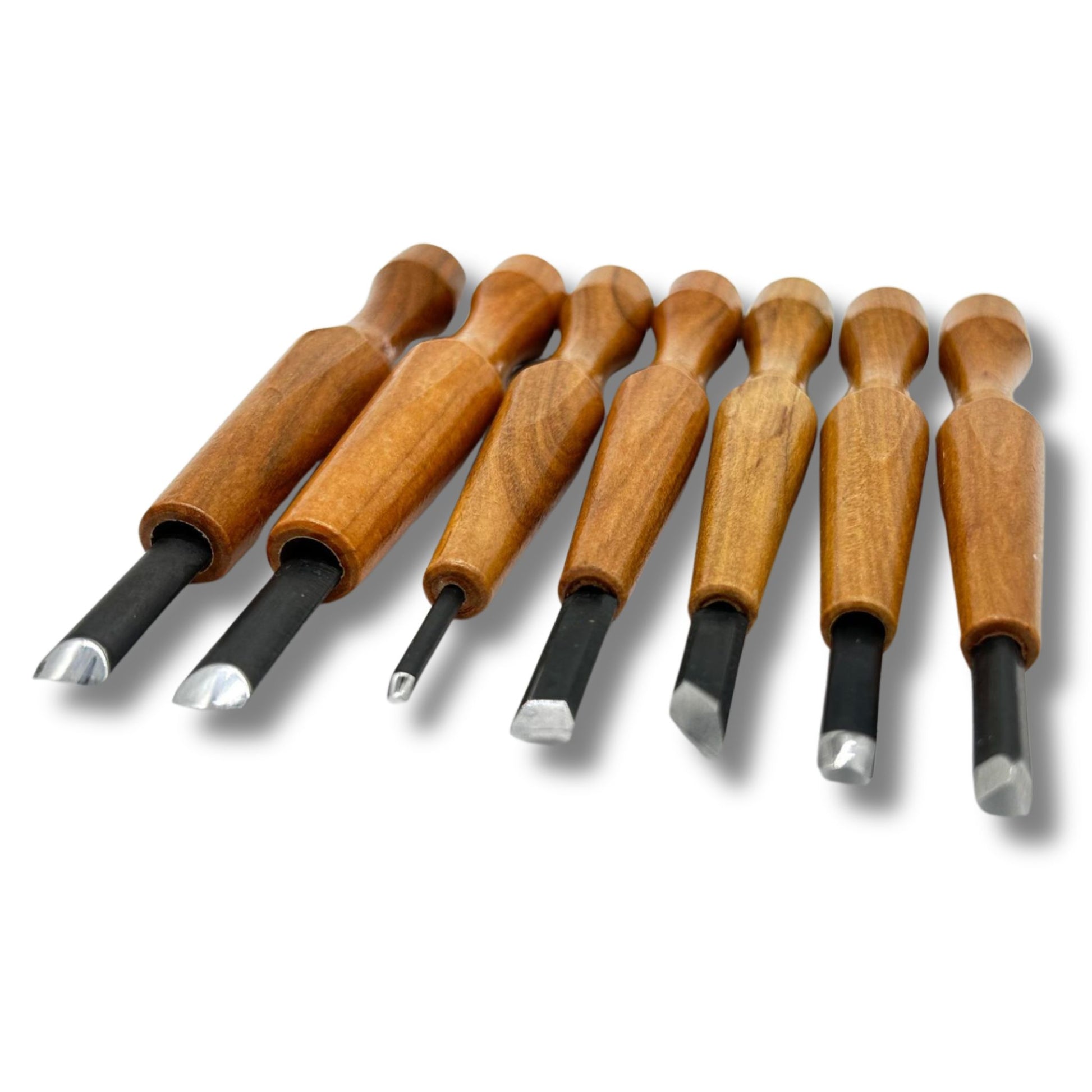 Mikisyo POWER GRIP Wood Carving Chisels & Gouges, 7 pieces Set