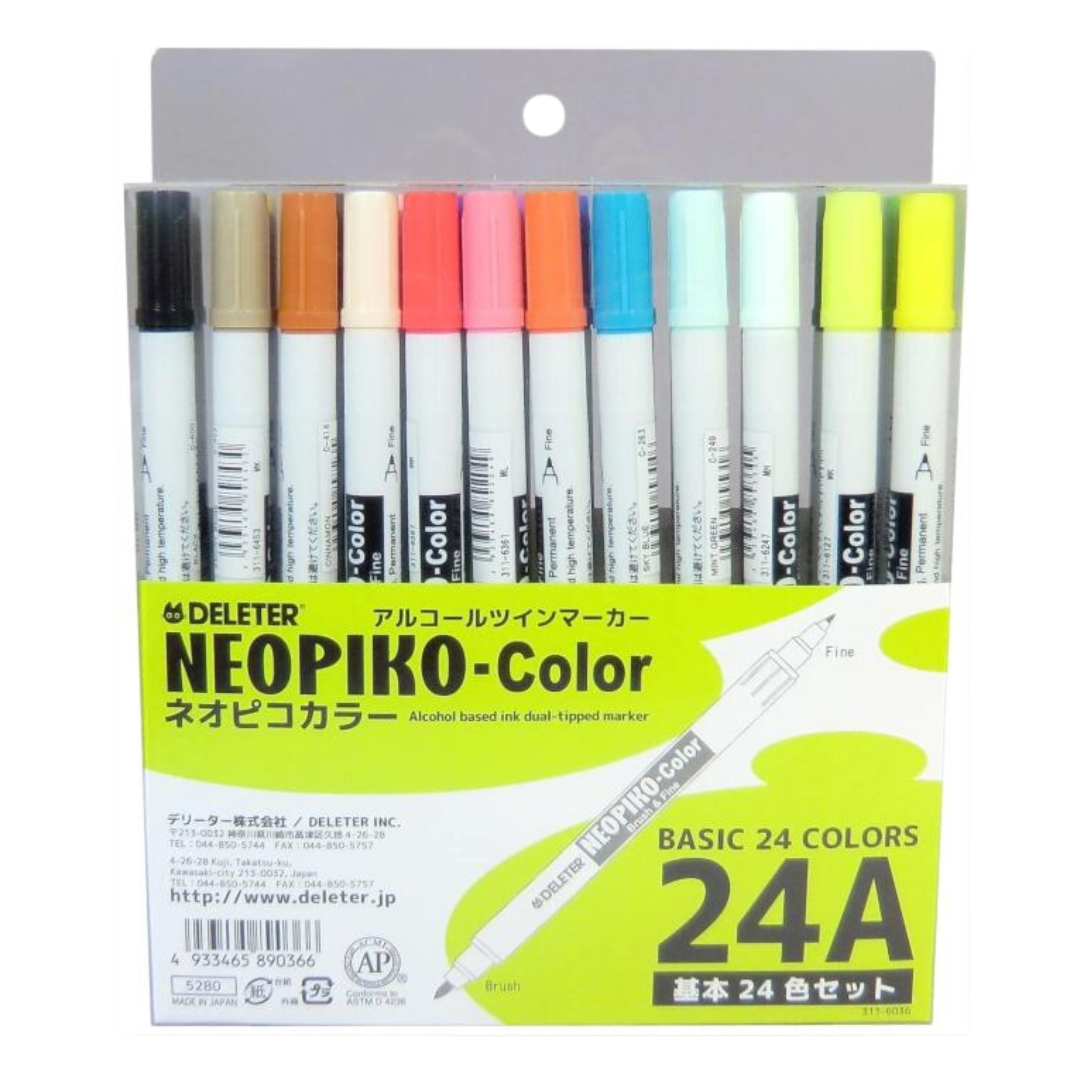 DELETER Neopiko Color, Basic 24 colors set